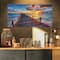 Designart - Beautiful Sunset over Sea Pier - Modern Canvas Art Print
